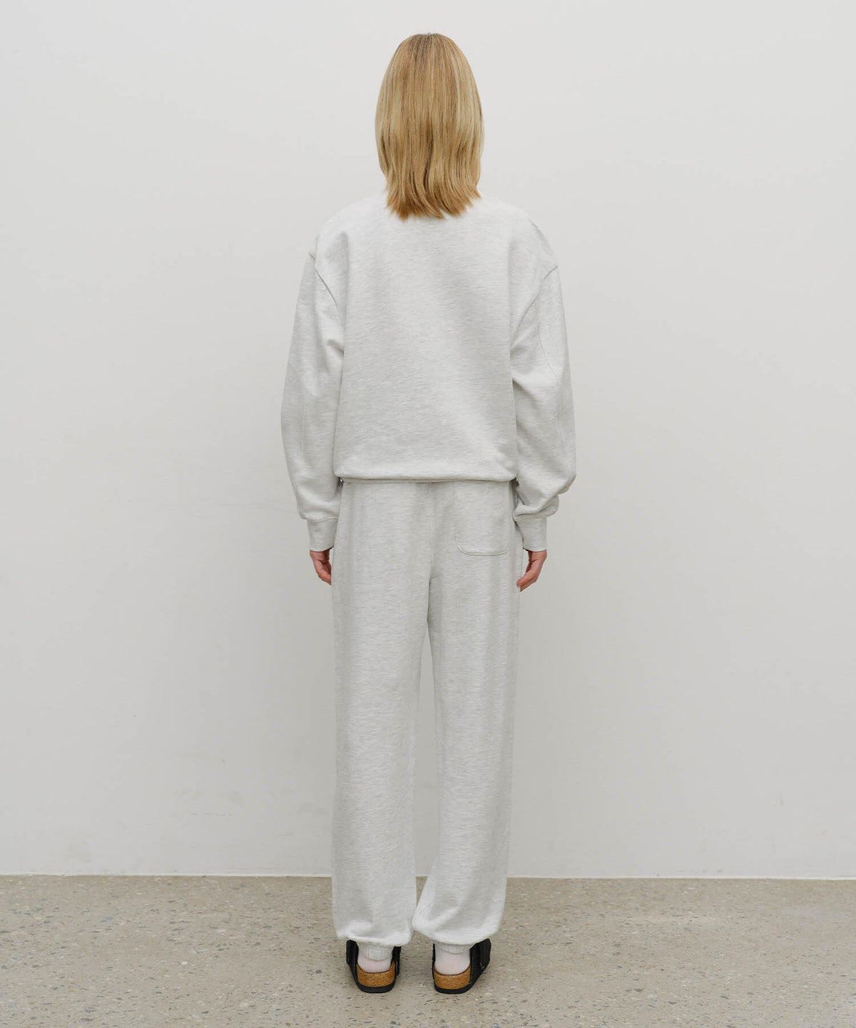 Marithe & Francois Girbaud - Regular Logo Sweat Set-up (Light Heather Gray) product image 2 | TRAB K-Fashion Australia