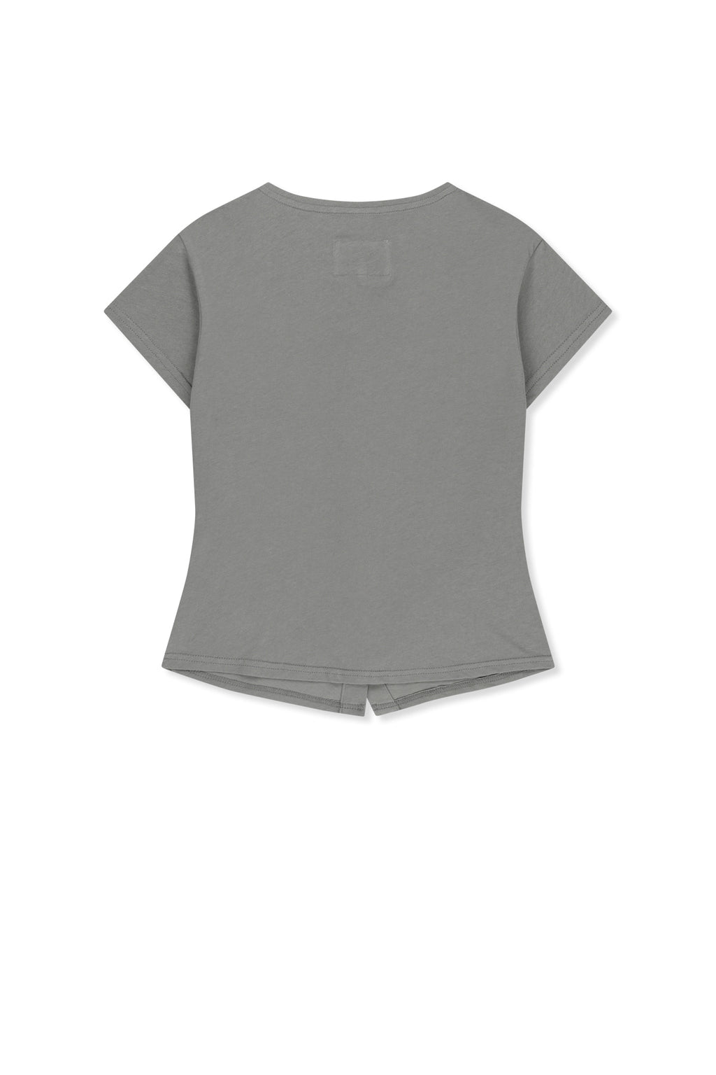 Matin Kim - Side Shirring Button Top (Grey) product image 2 | TRAB K-Fashion Australia