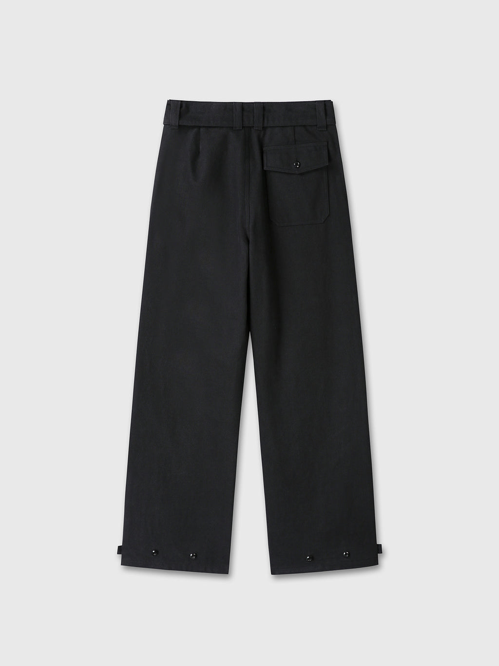 Tonywack - Heavy Twill Cotton Belted Military Pants (Black) product image 9 | TRAB K-Fashion Australia