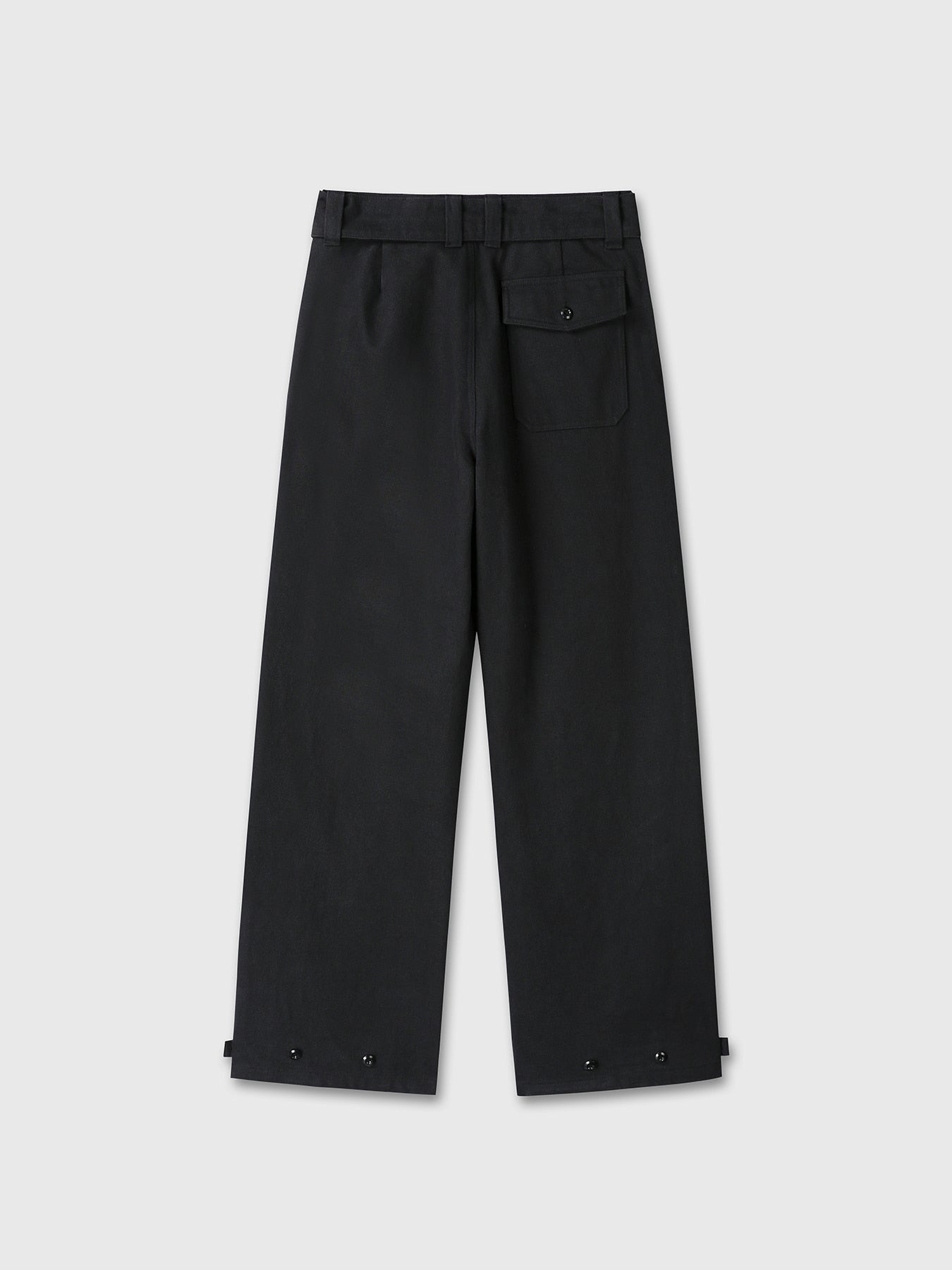 Tonywack - Heavy Twill Cotton Belted Military Pants (Black) product image 9 | TRAB K-Fashion Australia
