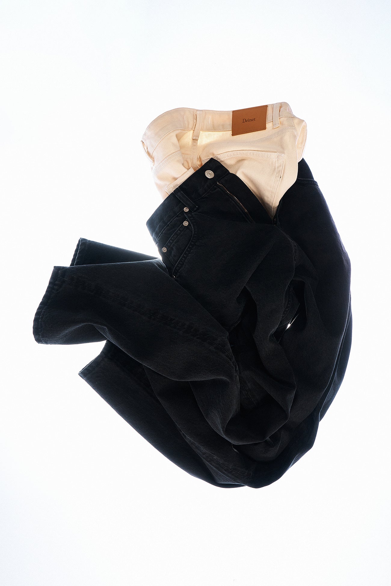 Deinet - Twill Cotton Jeans (Black) product image 2 | TRAB K-Fashion Australia
