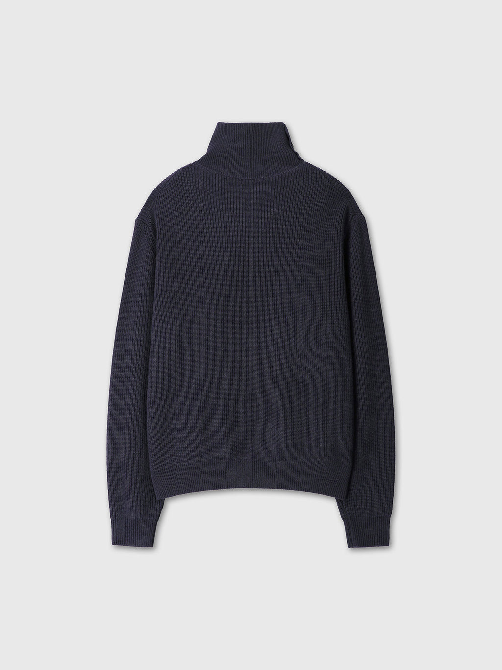 Tonywack - Ribbed Wool Side-Button Turtleneck (Midnight) product image 10 | TRAB K-Fashion Australia