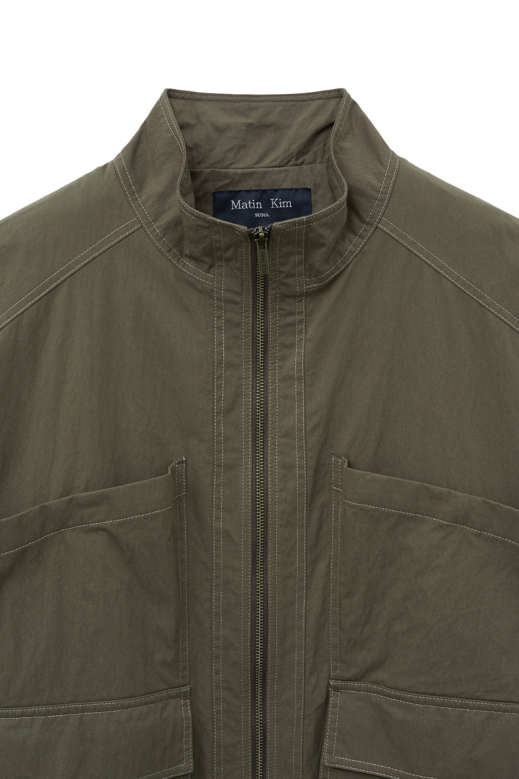 Matin Kim - Utility Bomber Jumper (Khaki Brown) product image 3 | TRAB K-Fashion Australia