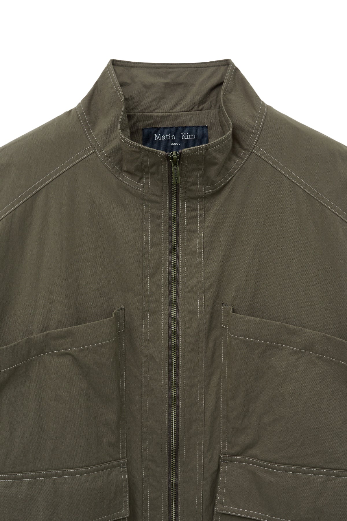 Matin Kim - Utility Bomber Jumper (Khaki Brown) product image 3 | TRAB K-Fashion Australia