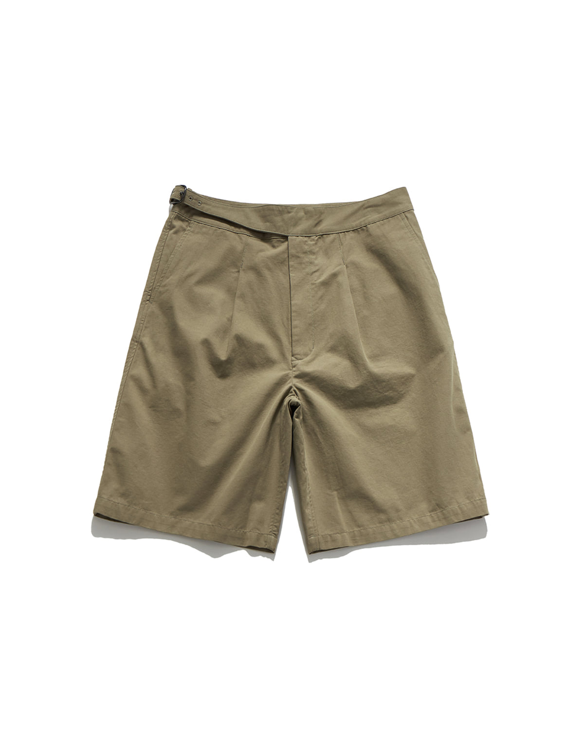 Eastlogue - Single Belted Bermuda Shorts (Sand) product image 1 | TRAB K-Fashion Australia