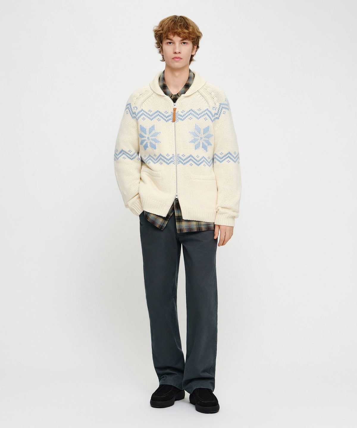 Marithe & Francois Girbaud - Nordic Cowichan Cardigan (Ivory) product image 6 | TRAB K-Fashion Australia