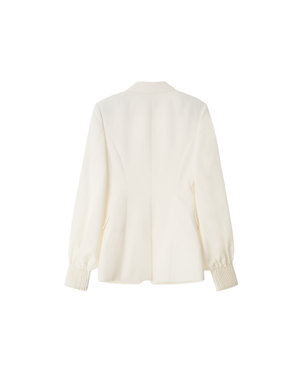 Kimhe Kim - Gathere Sleeve Wool-Blend Jacket (White) product image 4 | TRAB K-Fashion Australia