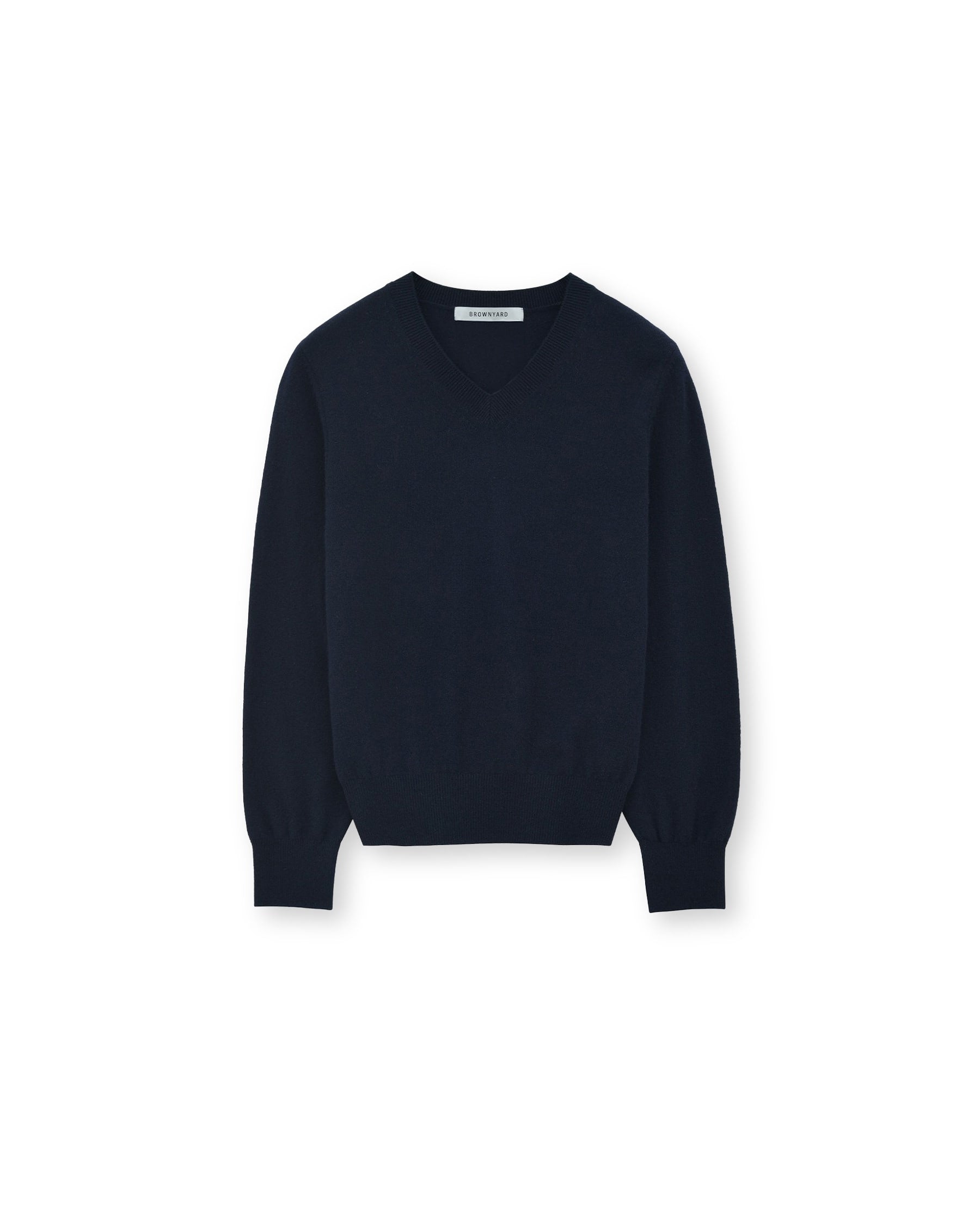Brownyard - Extra Super Fine V Neck Knit (Dark Navy) product image 3 | TRAB K-Fashion Australia