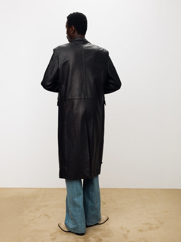Tonywack - Vegetable Tanned Lamb Leather Single Coat (Black) product image 7 | TRAB K-Fashion Australia