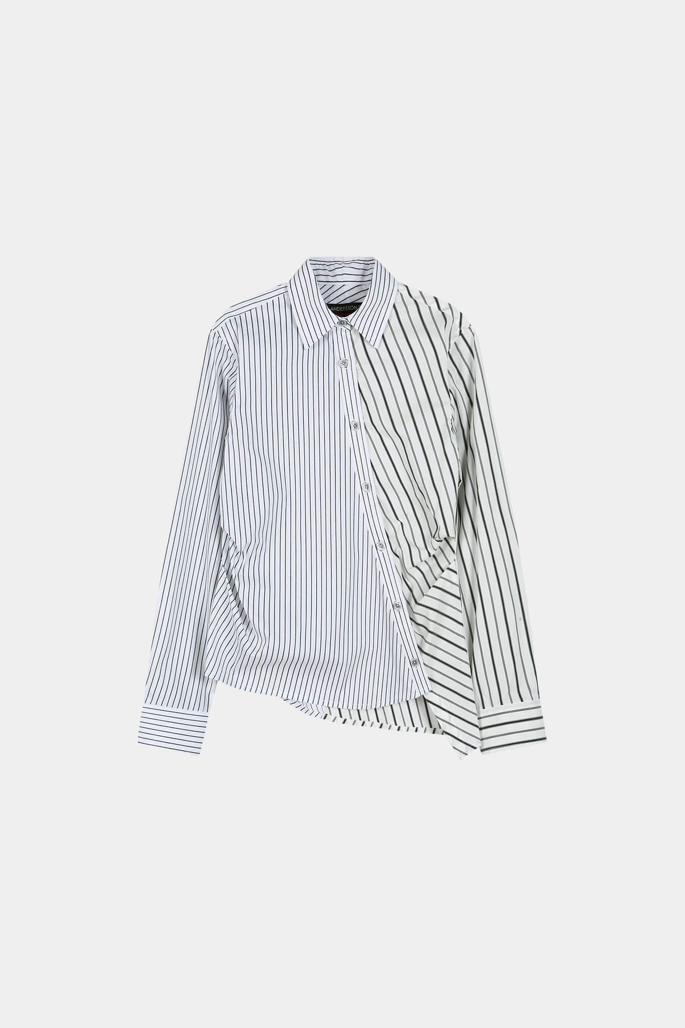 Andersson Bell - Noa Striped Twist-Tuck Shirt (Off-White) product image 11 | TRAB K-Fashion Australia