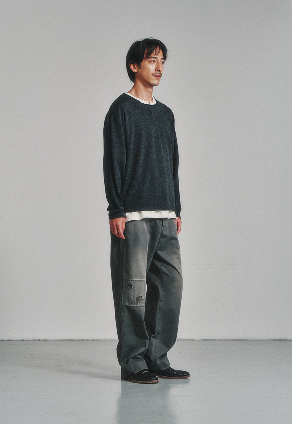 Art if acts - Cut Off Knit (Grey) product image 2 | TRAB K-Fashion Australia