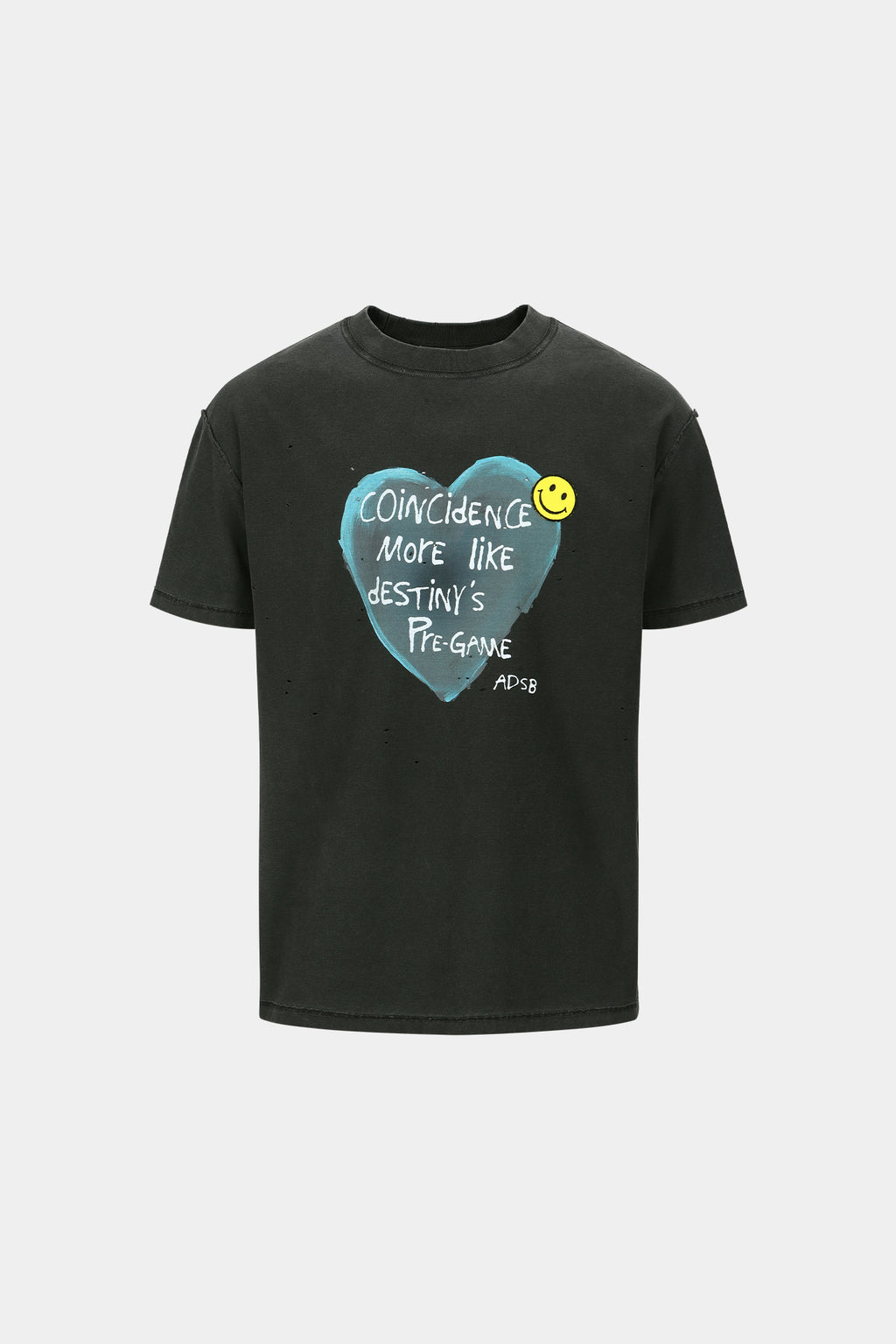 Andersson Bell - Unisex Heart Message T-Shirt (Charcoal) product image 10 | TRAB K-Fashion Australia