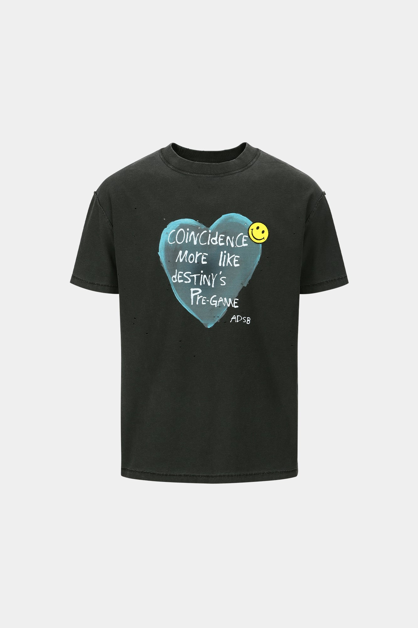 Andersson Bell - Unisex Heart Message T-Shirt (Charcoal) product image 10 | TRAB K-Fashion Australia
