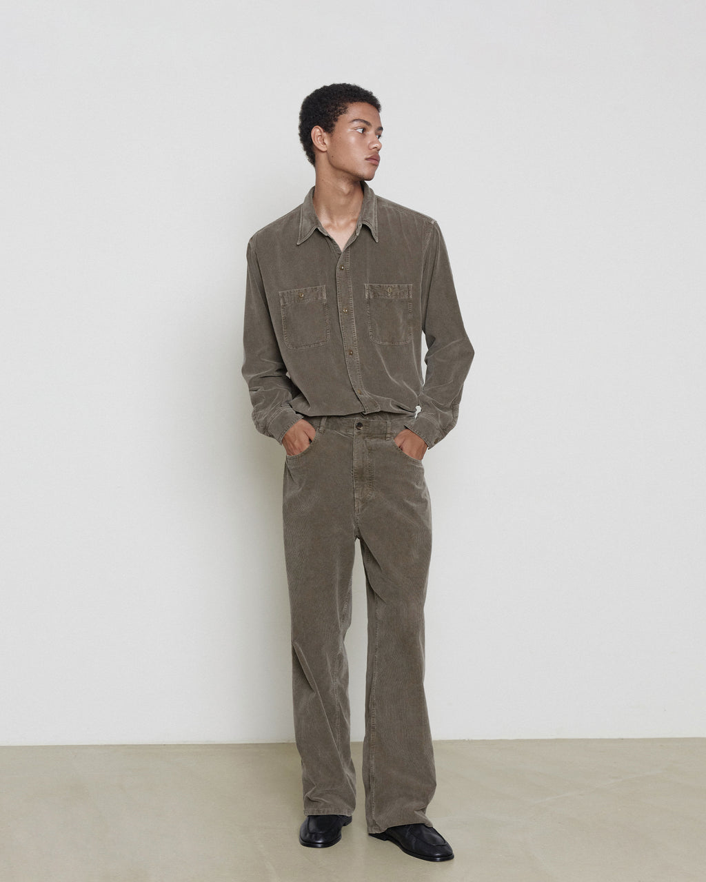 Brownyard - Garment Dyed Corduroy Pants (Mocha) product image 3 | TRAB K-Fashion Australia