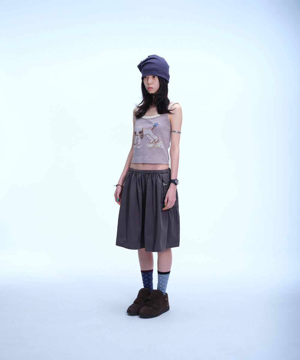 Coyseio - Vintage Puppy Lace Sleeveless (Light Purple) product image 9 | TRAB K-Fashion Australia
