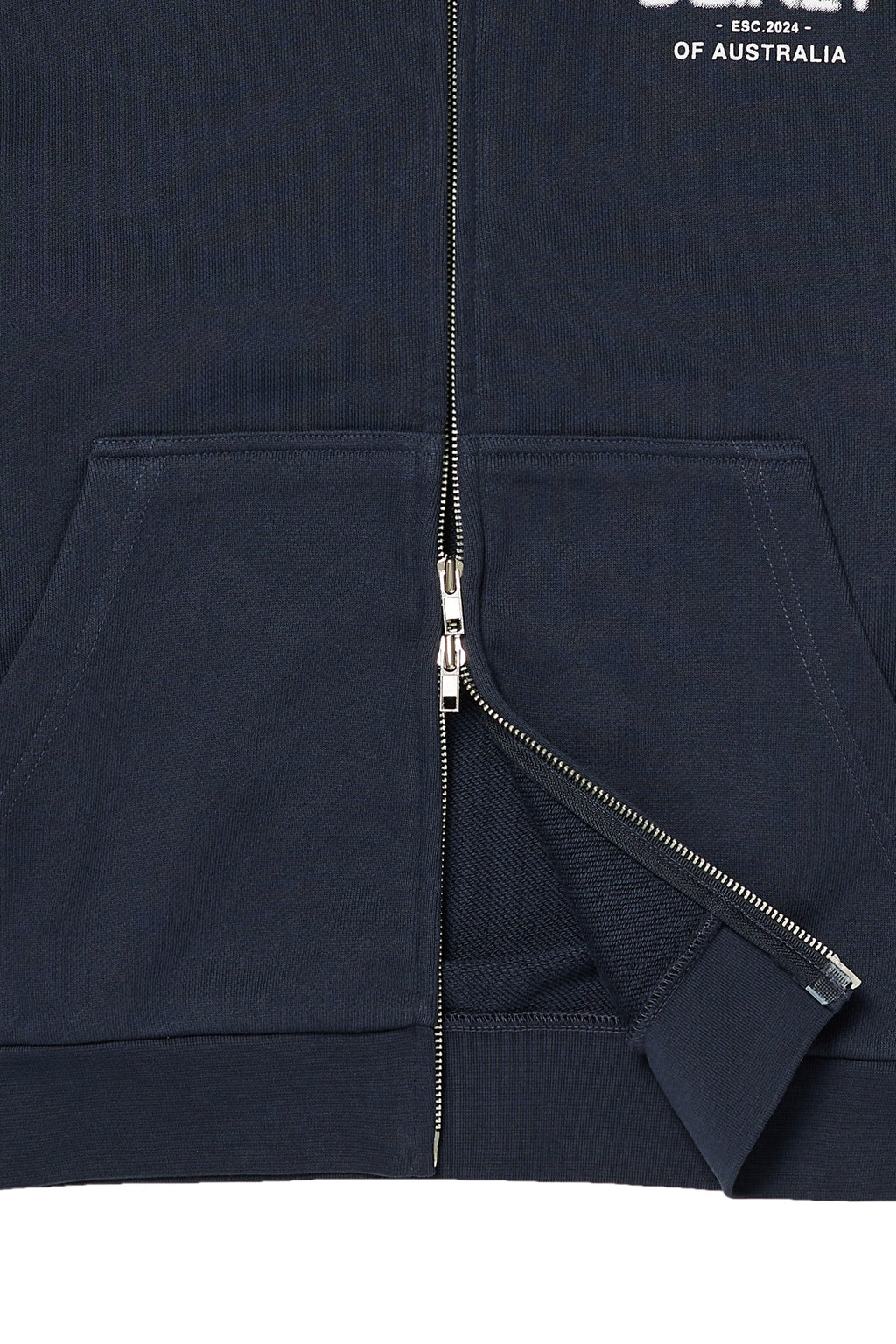 Deinet - Lost In Sydney Zip-Up Hoodie (Navy) product image 6 | TRAB K-Fashion Australia