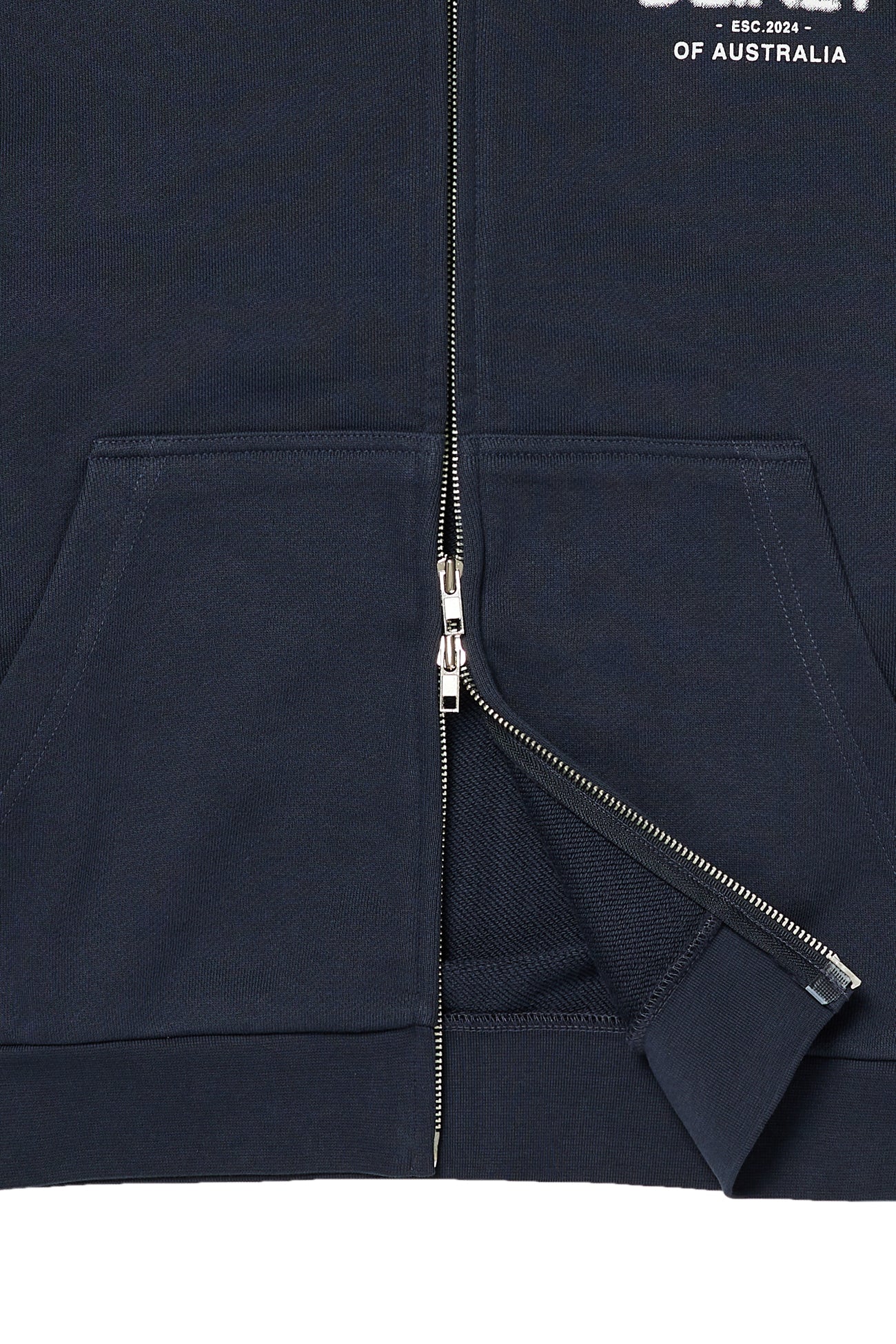 Deinet - Lost In Sydney Zip-Up Hoodie (Navy) product image 6 | TRAB K-Fashion Australia