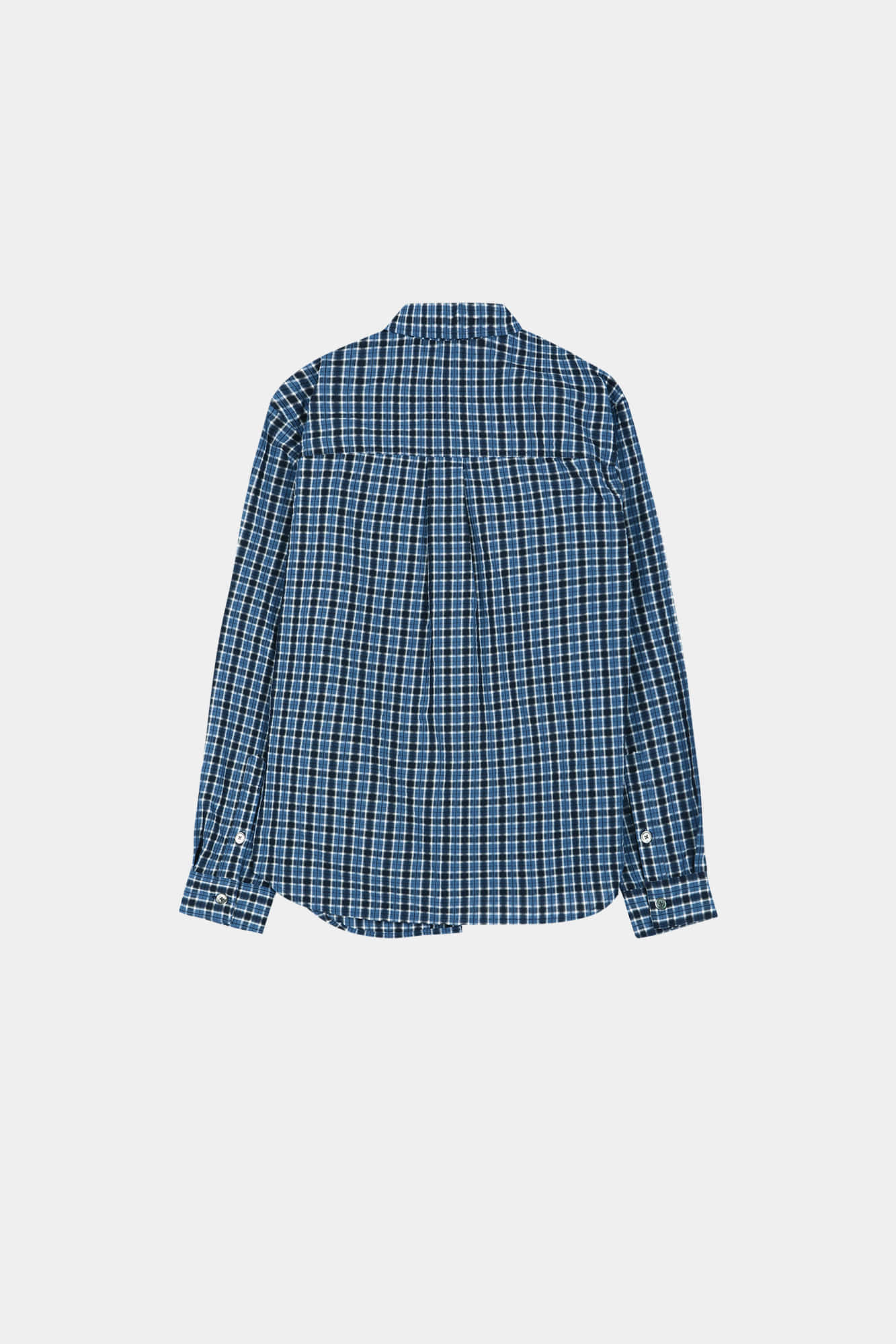 Andersson Bell - Blue Check Layered Shirt (Blue) product image 11 | TRAB K-Fashion Australia