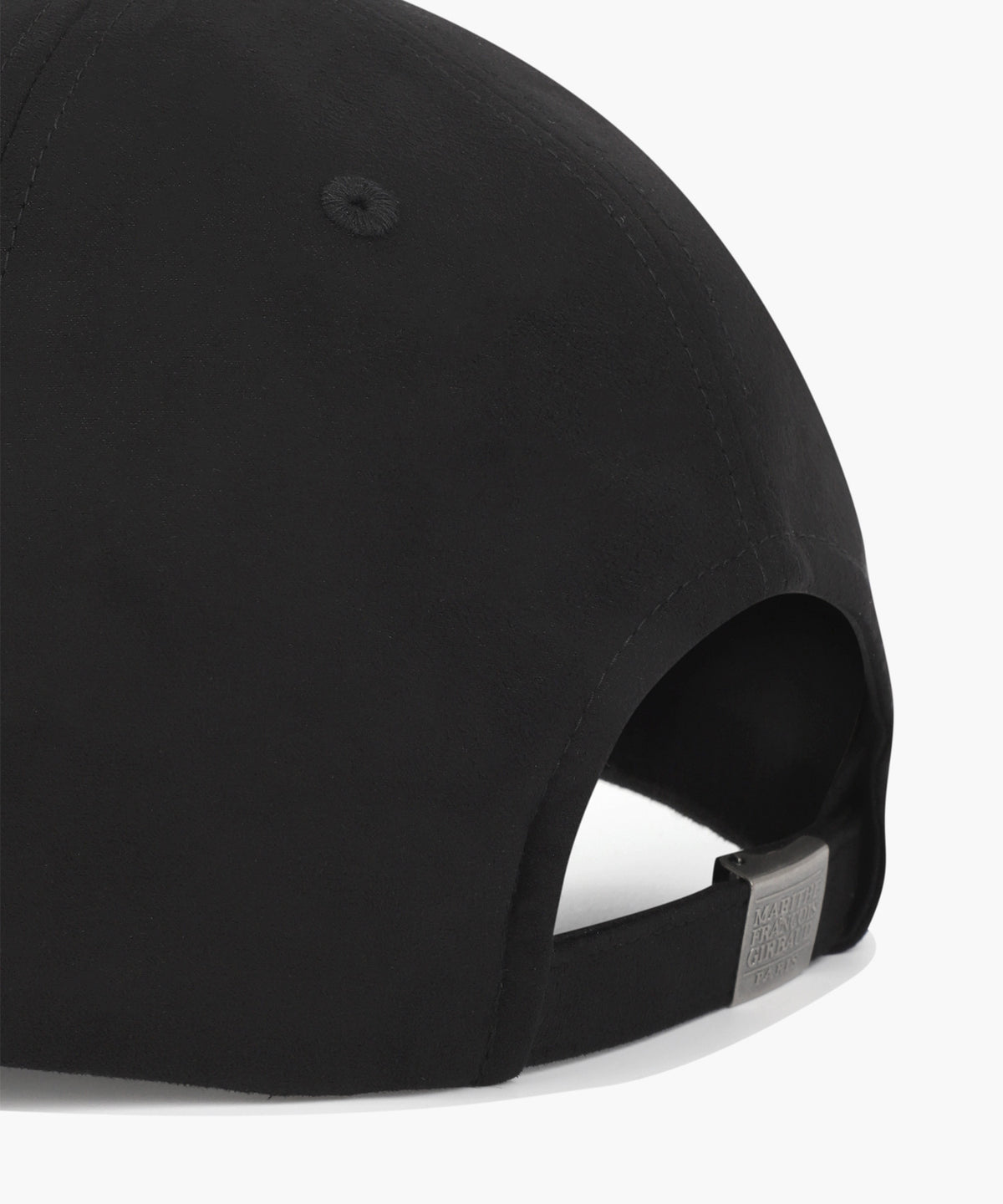 Marithe & Francois Girbaud - Micro Classic Logo Metal Suede Covered Cap (Black) product image 4 | TRAB K-Fashion Australia