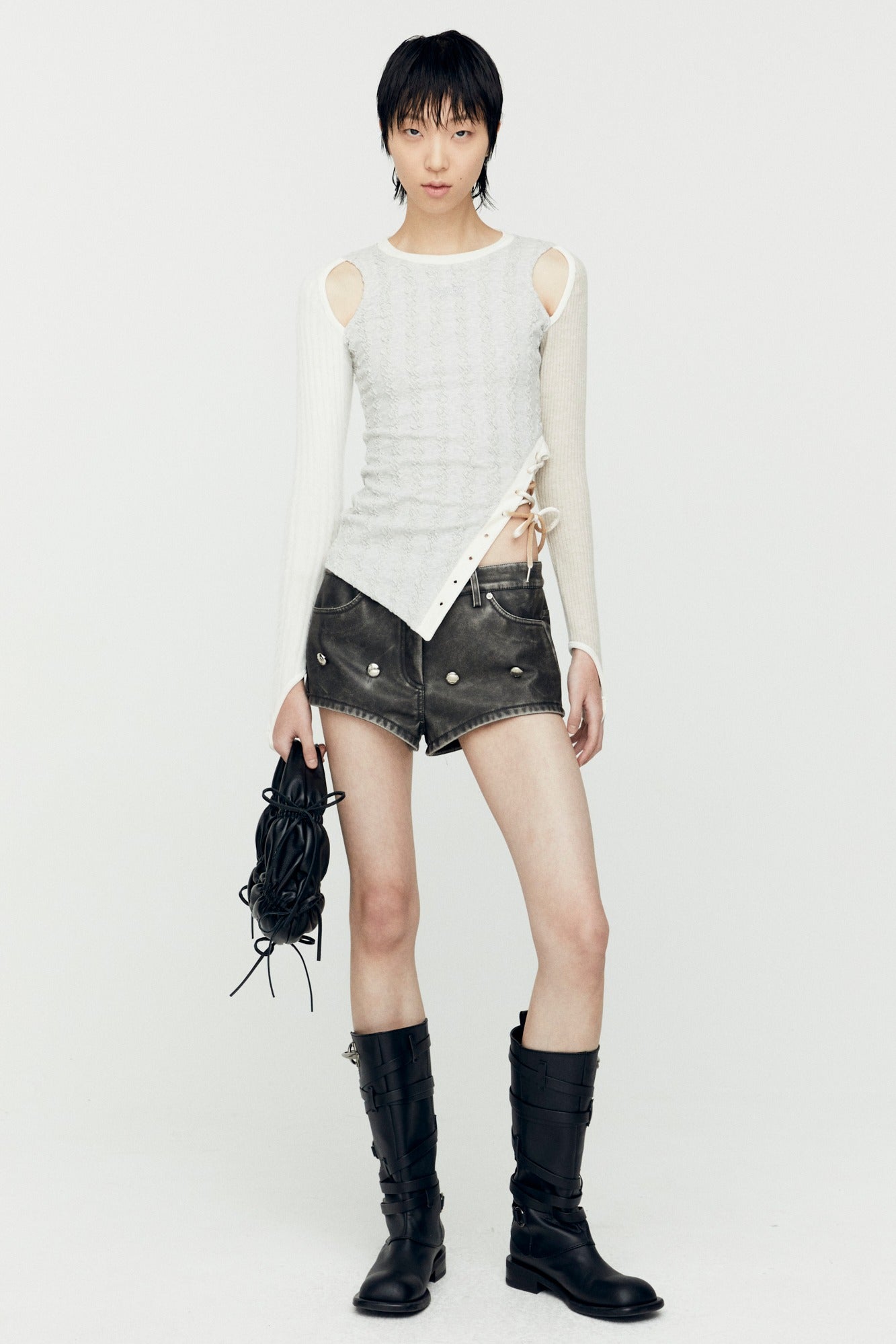 Andersson Bell - Braids Cut-Out Top (Oatmeal) product image 1 | TRAB K-Fashion Australia
