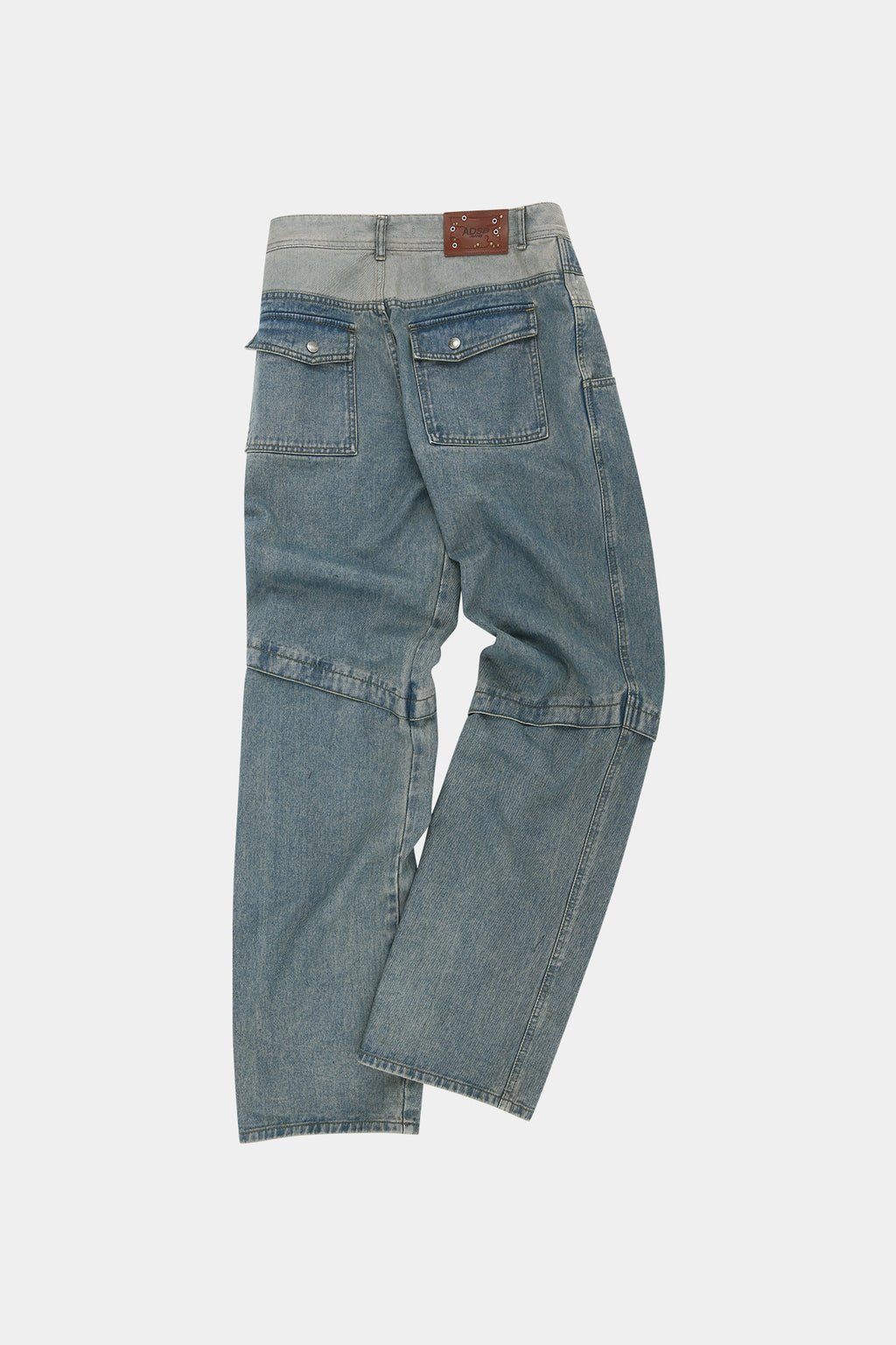 Andersson Bell - Layered Wide-Leg Jeans (Dusty Blue) product image 7 | TRAB K-Fashion Australia