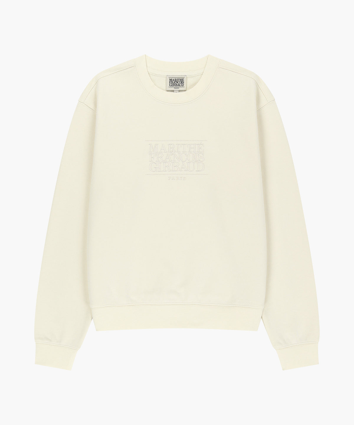 Marithe & Francois Girbaud - Classic Logo Sweatshirt (Cream) product image 5 | TRAB K-Fashion Australia