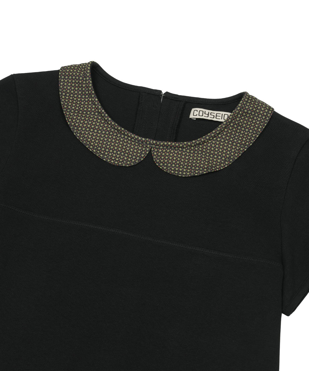 Coyseio - Round Collar Half Blouse (Black) product image 9 | TRAB K-Fashion Australia