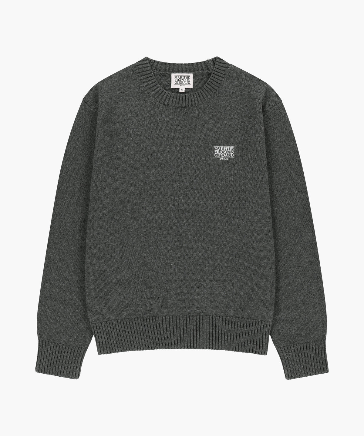 Marithe & Francois Girbaud - Small Classic Logo Knit Pullover (Charcoal) product image 5 | TRAB K-Fashion Australia