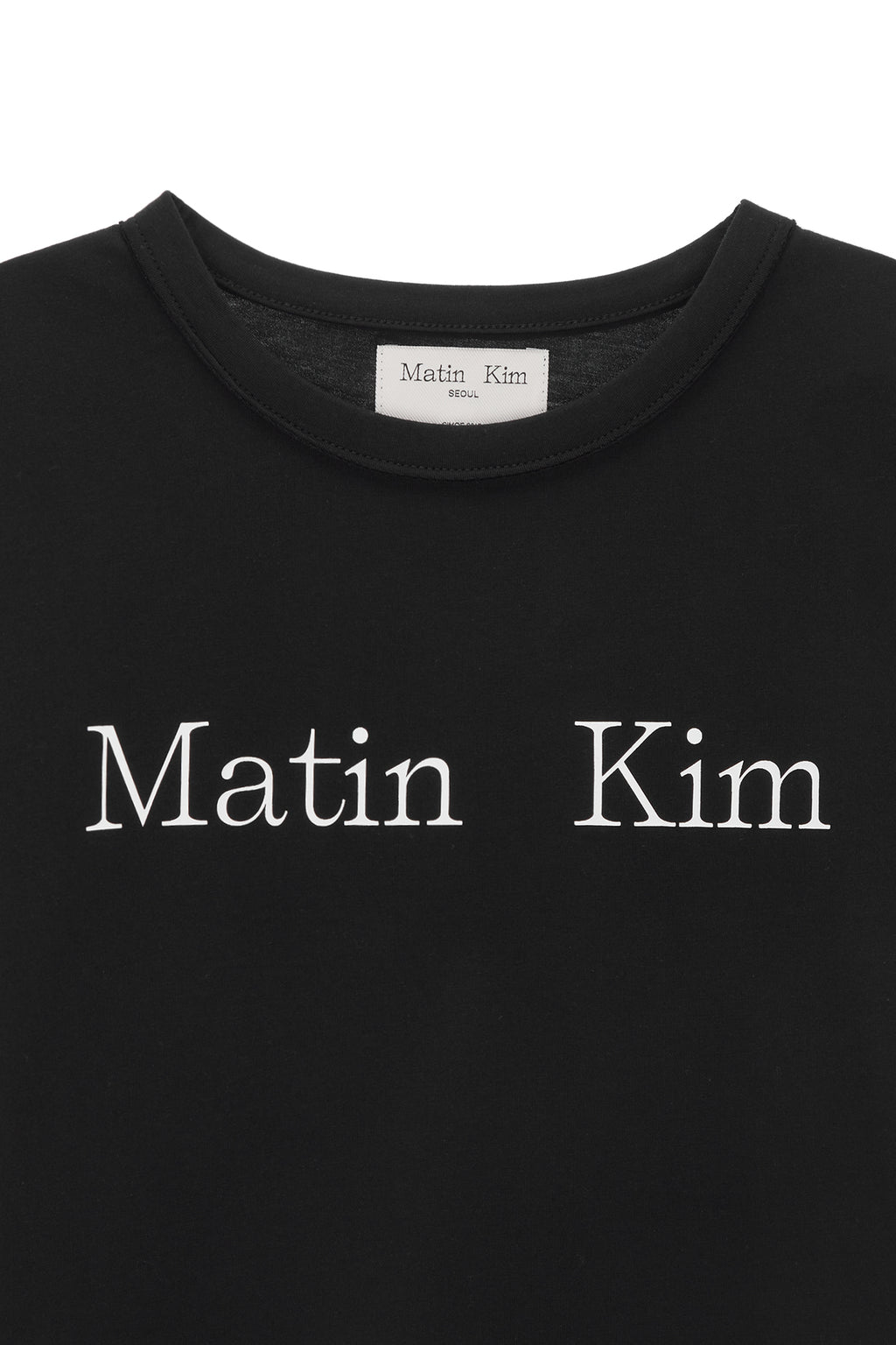 Matin Kim - Logo Crop Top (Black) product image 3 | TRAB K-Fashion Australia