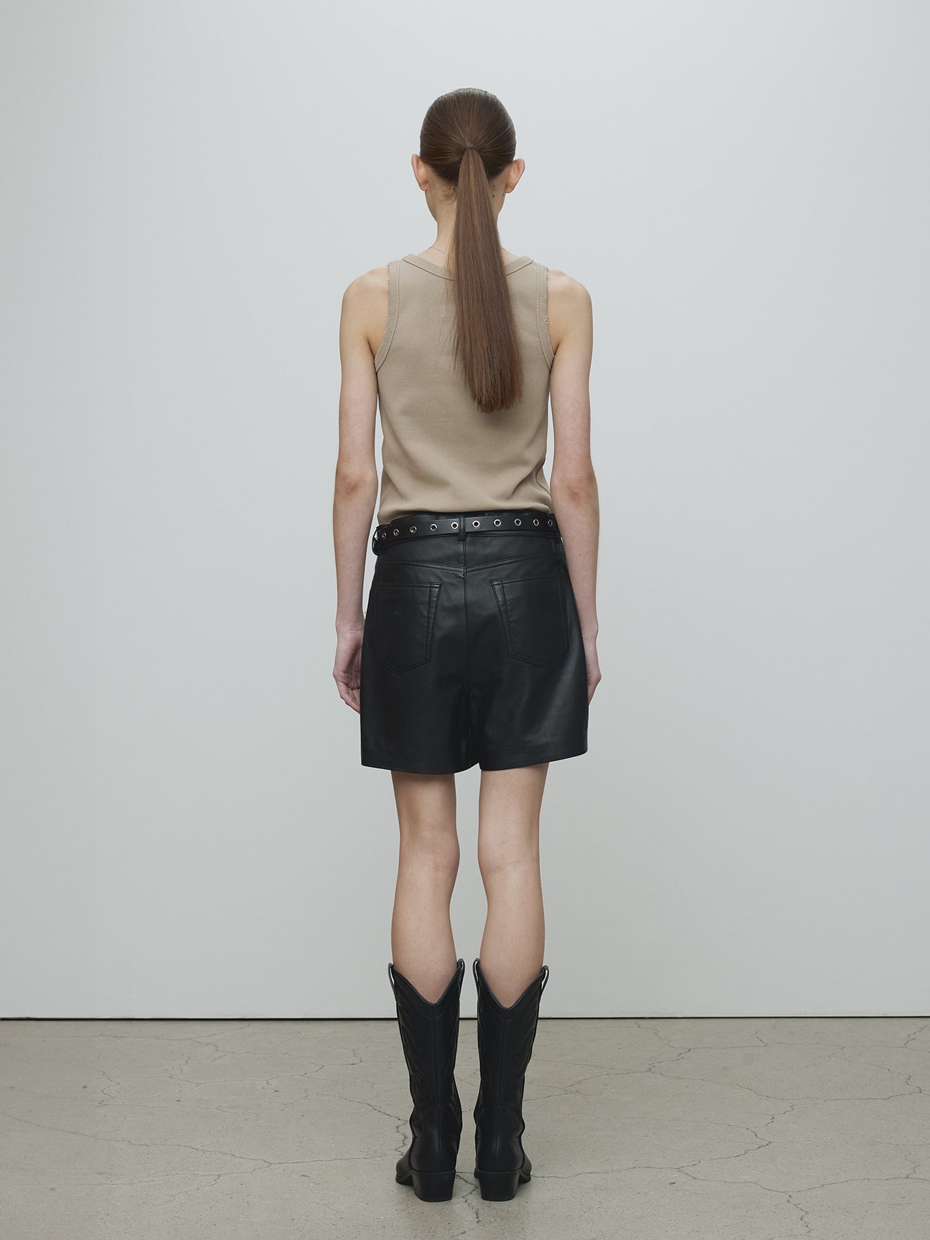 Tonywack - Ribbed Tank Top (Beige) product image 5 | TRAB K-Fashion Australia