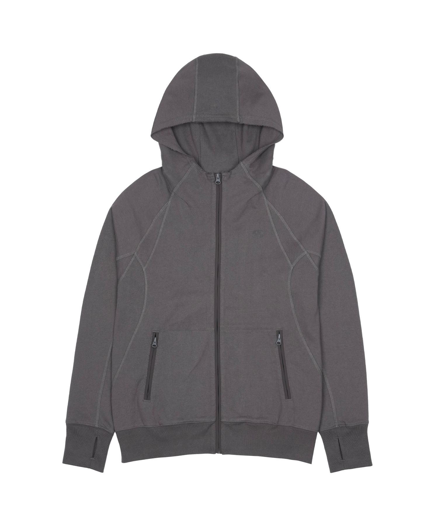 San San Gear - Sling Zip-Up Hoodie (Charcoal) product image 4 | TRAB K-Fashion Australia