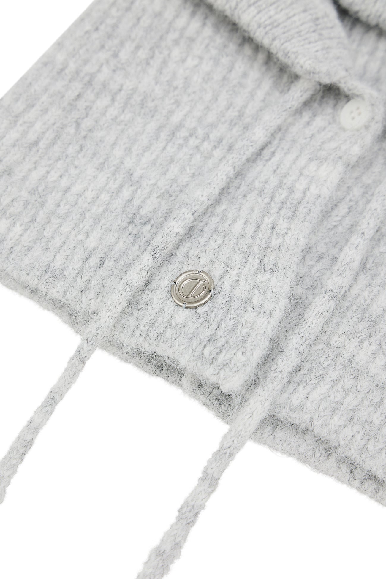 Deinet - Hairy Wool Balaclava (Melange Grey) product image 4 | TRAB K-Fashion Australia