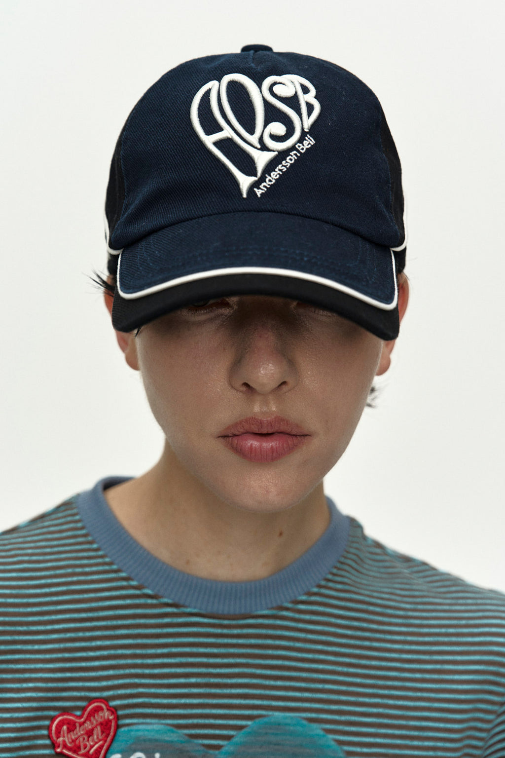 Andersson Bell - (essential) Unisex Heart Logo Embroidery Layered Cap (Essential) product image 5 | TRAB K-Fashion Australia