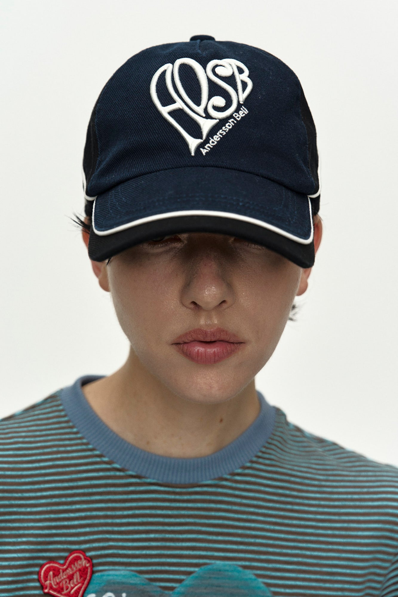 Andersson Bell - (essential) Unisex Heart Logo Embroidery Layered Cap (Essential) product image 5 | TRAB K-Fashion Australia