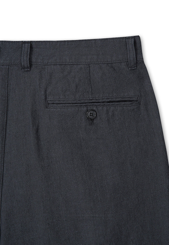 Art if acts - Washed Linen Two Tuck Shorts (Charcoal) product image 11 | TRAB K-Fashion Australia