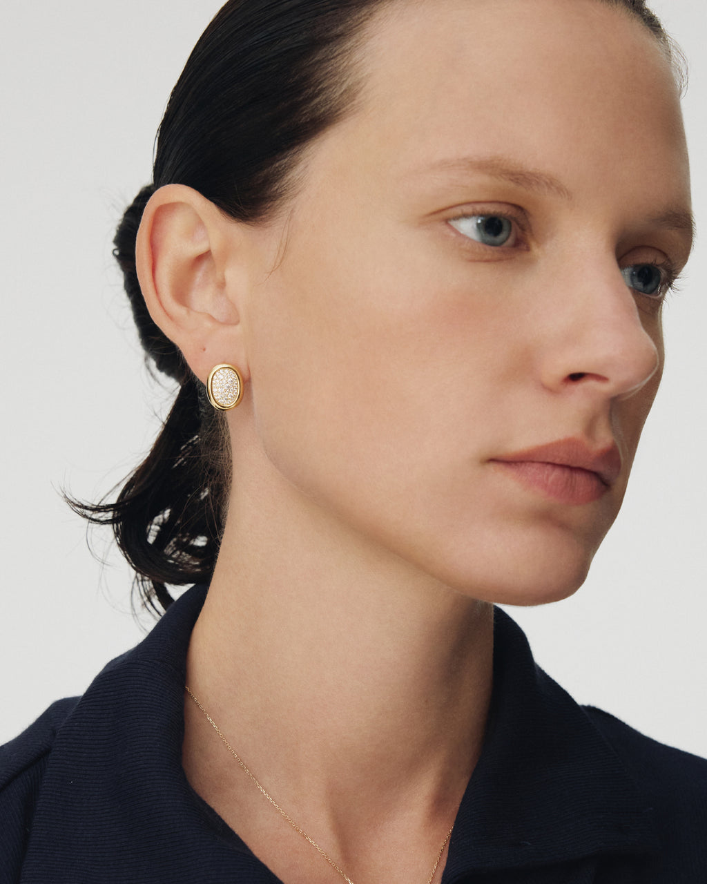 Numbering - Pave Oval Earrings #3305 product image 1 | TRAB K-Fashion Australia