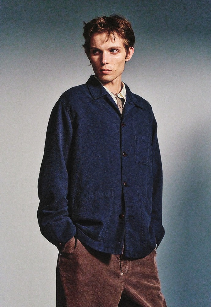 Art if acts - SILK NEP Work Jacket_Japanese Fabric (French Blue) product image 1 | TRAB K-Fashion Australia