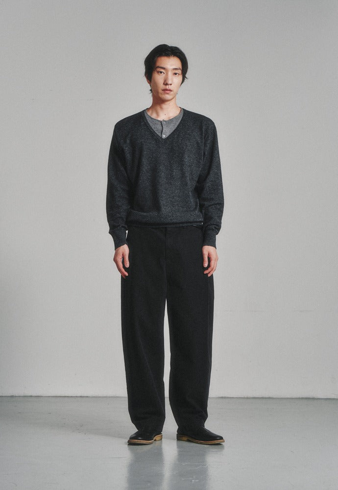 Art if acts - Union Henley (Charcoal/Light Grey) product image 1 | TRAB K-Fashion Australia