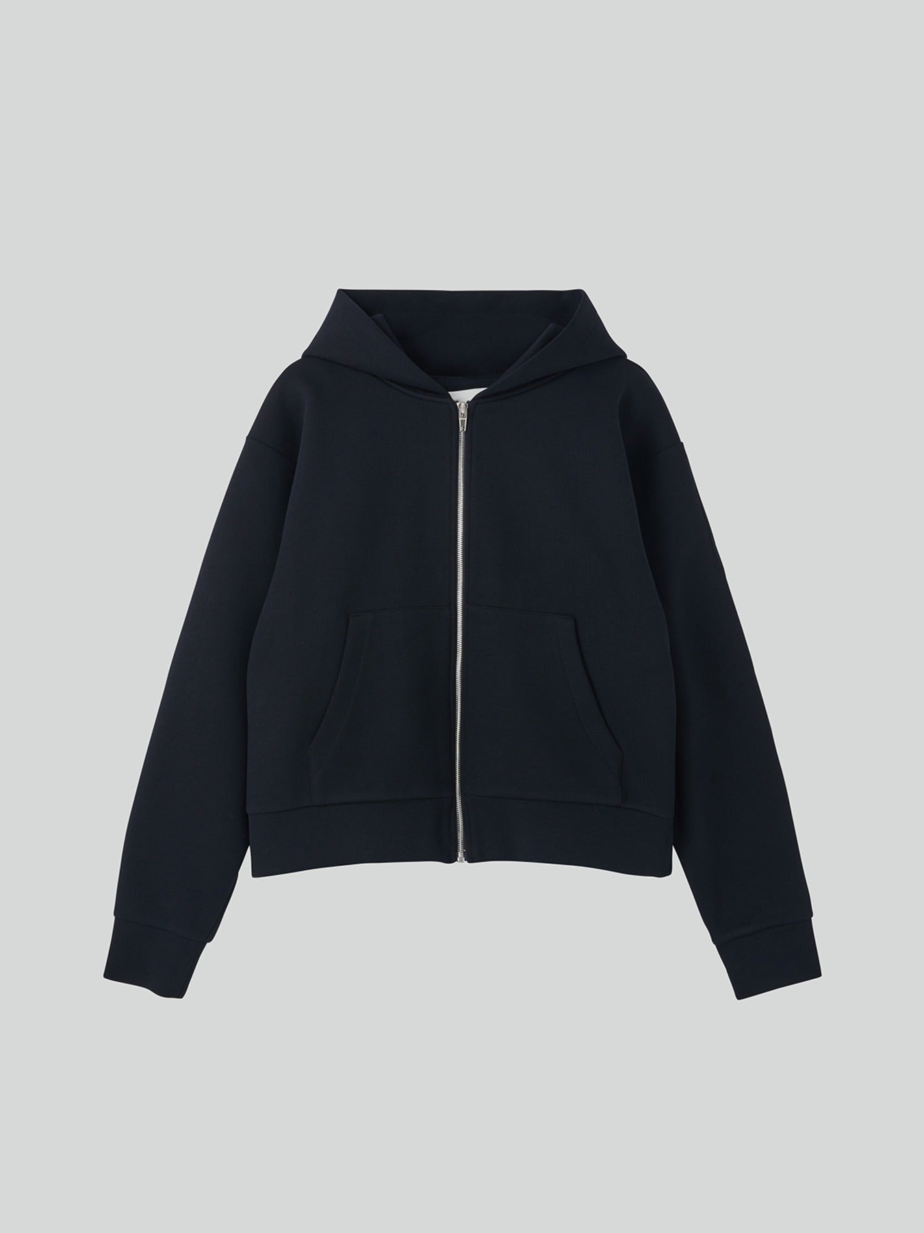 Recto - Logo Detail Hoodie Zip-Up (Black) product image 1 | TRAB K-Fashion Australia