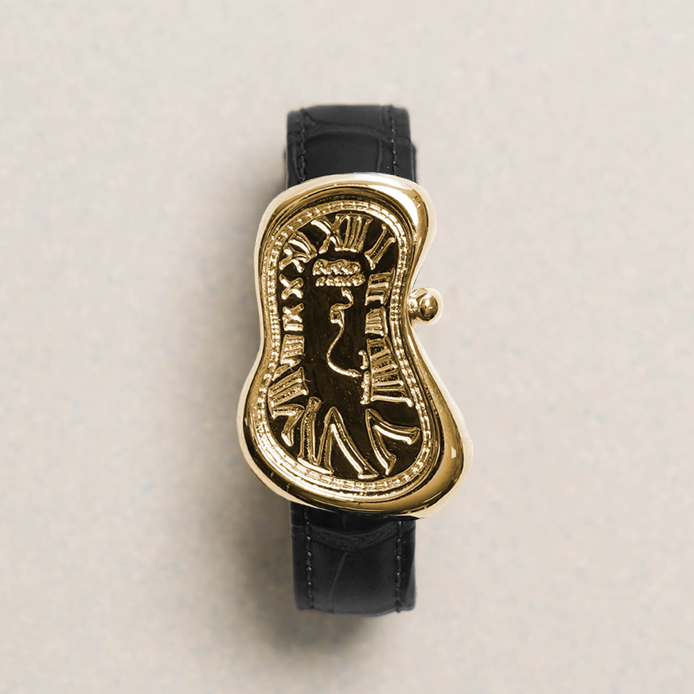 Towtow Archive - Timeless Twist Wristlet Black Strap Gold Pendant (OC) product image 1 | TRAB K-Fashion Australia