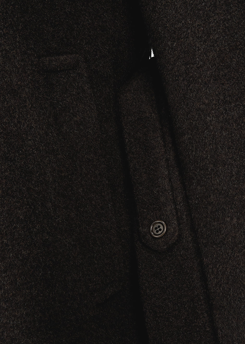 Amomento - single breasted maxi long coat (Dark Brown) product image 6 | TRAB K-Fashion Australia
