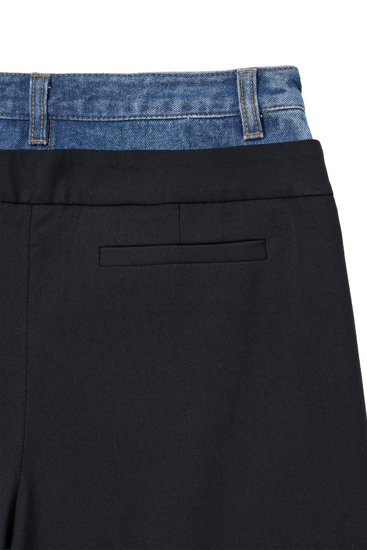 Deinet - Layered Denim Slacks (Black) product image 5 | TRAB K-Fashion Australia