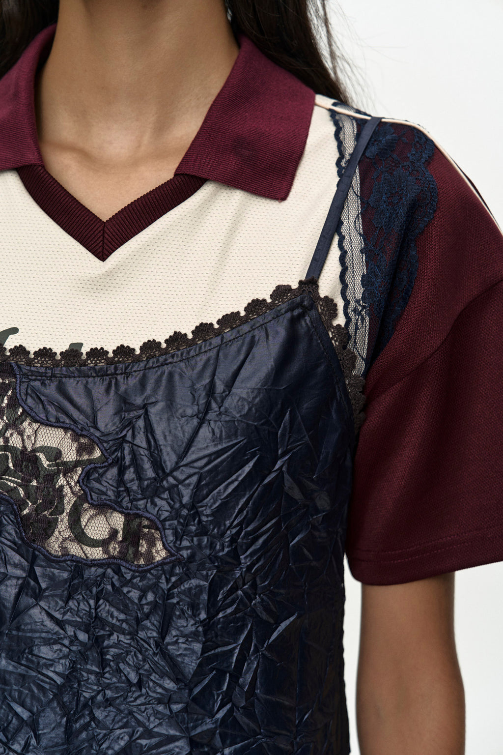 Andersson Bell - Embroidery Lace Dress (Navy) product image 5 | TRAB K-Fashion Australia