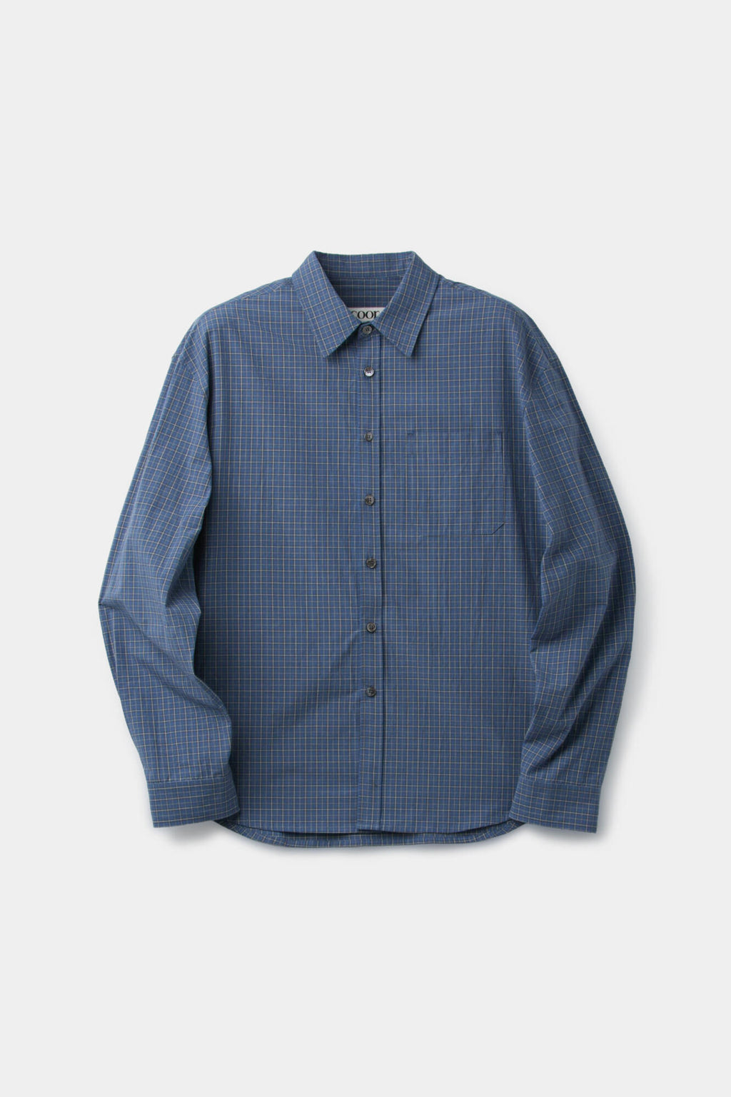 Coor - Windowpane Check Shirt (Blue) product image 1 | TRAB K-Fashion Australia