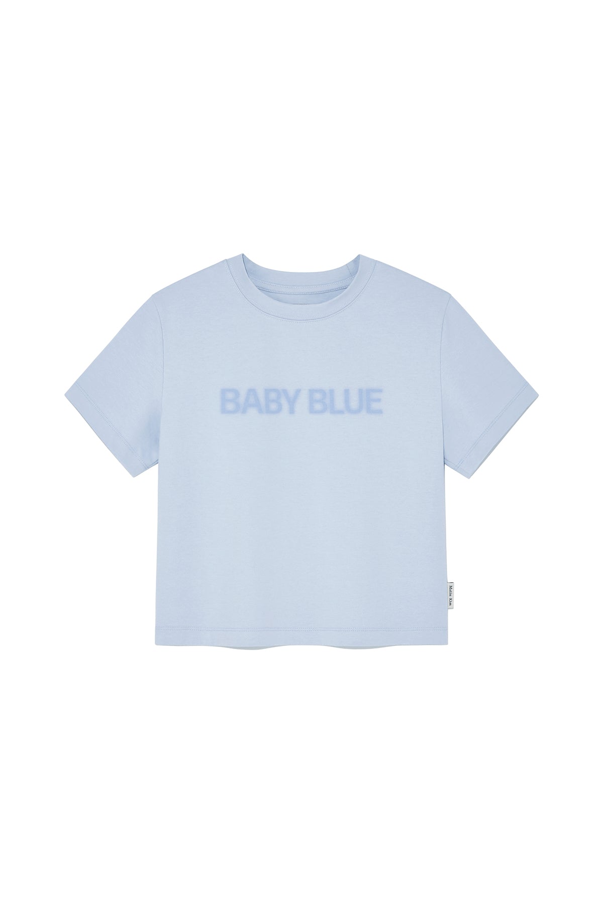 Matin Kim - Color Name Printing Top (Light Blue) product image 1 | TRAB K-Fashion Australia