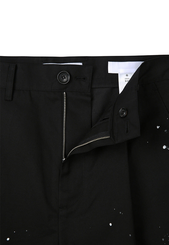 Tonywack - Row Painting Pleated Wide Shorts (Black) product image 3 | TRAB K-Fashion Australia