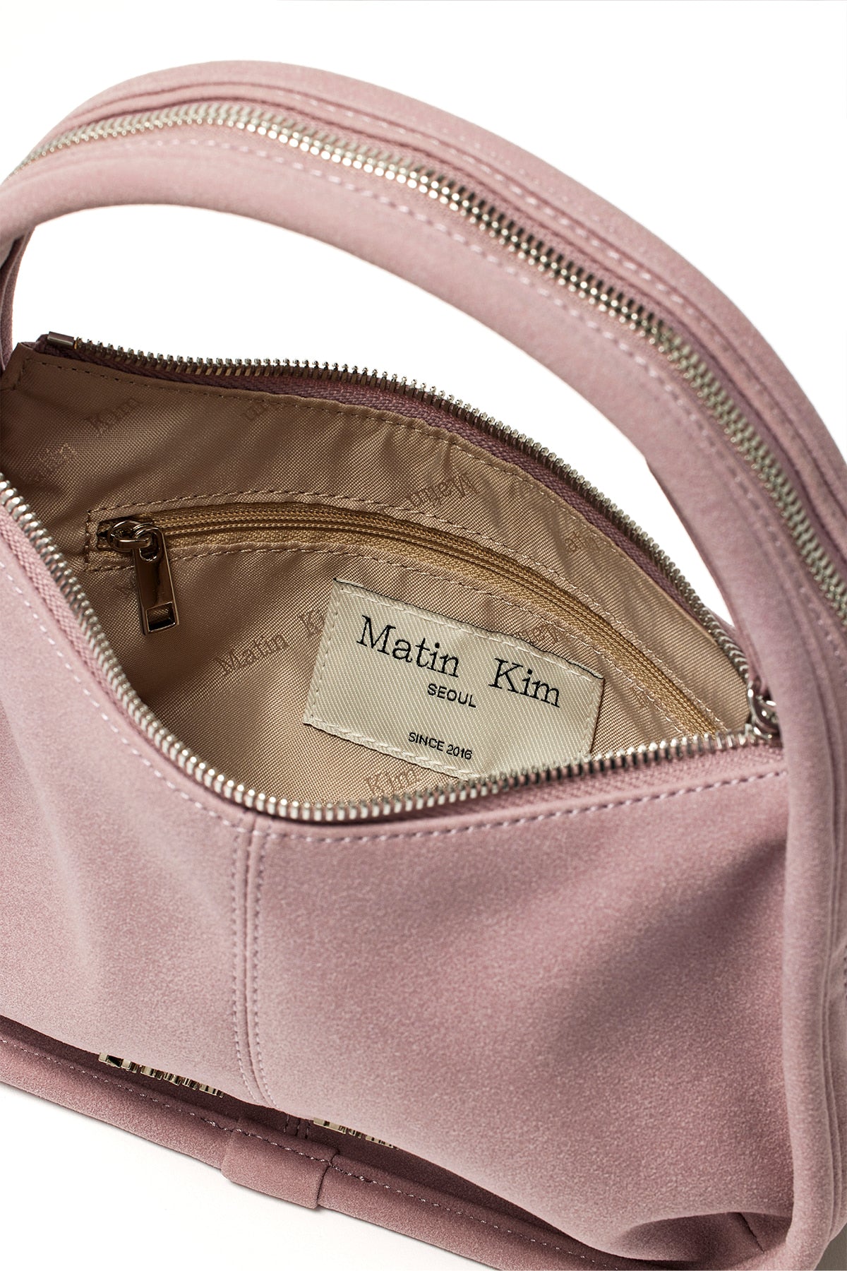 Matin Kim - Zip Around Suede Mini Bag (Lilac) product image 4 | TRAB K-Fashion Australia
