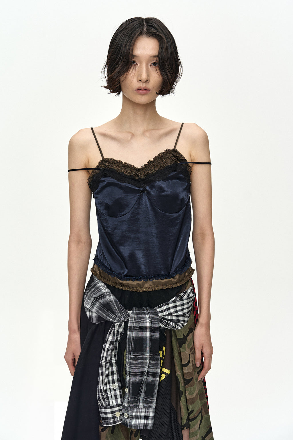 Andersson Bell - Reworked Vintage Jersey Camisole Dress (Navy) product image 3 | TRAB K-Fashion Australia