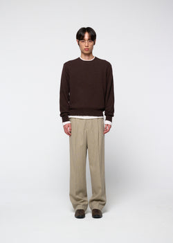 Amomento - Cashmere Crewneck Knit (Brown) product image 2 | TRAB K-Fashion Australia