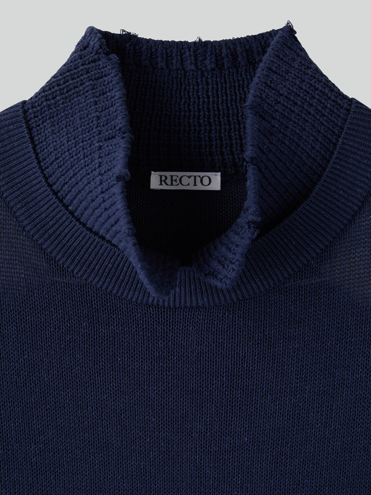 Recto - Waffle Collar Knit Top (Purple Blue) product image 3 | TRAB K-Fashion Australia